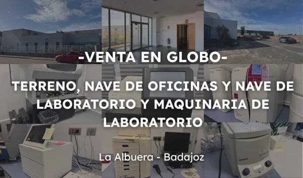 L1- VENTA EN GLOBO:TERRENO, NAVE DE OFICINAS Y NAVE DE LABORATORIO, MAQUINA — imagen 1