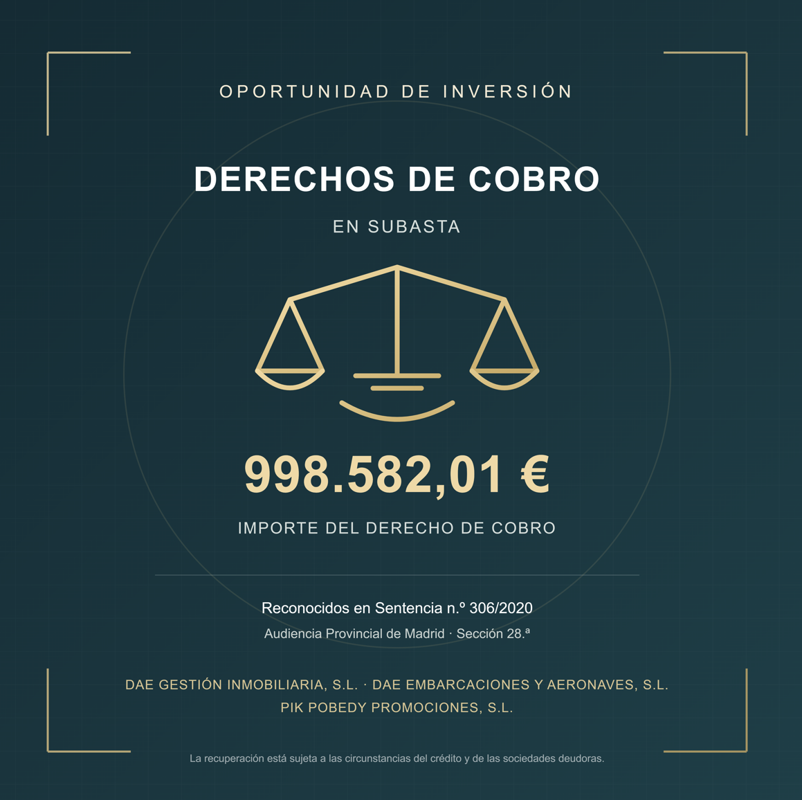 Foto 1 de 3: L3. derechos de cobro con empresas del grupo
