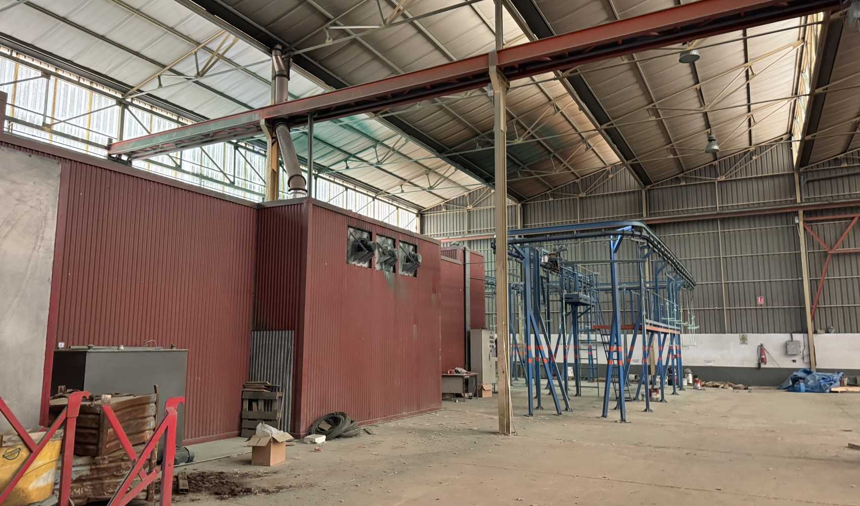L22 - HORNO DE PINTURA CON GALIBO 3000x500 CON EQUIPO WAGNER POLIMERACIÓN Y