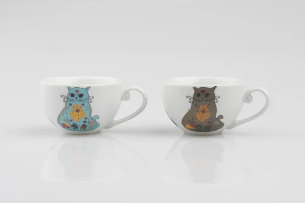 GATO PRETO · DECORACIÓN Y HOGAR — Juego de tazas (SUB26-HOG-048-001) — imagen 2