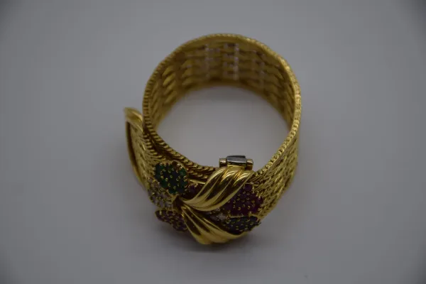 SIN MARCA · PULSERAS — Pulseras anchas Sra. Oro y pied… (SUB26-ORO-008-001) — imagen 1