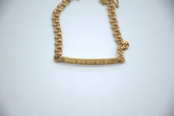 SIN MARCA · PULSERAS — Esclavas grabado Marce 18 ktes (SUB26-ORO-004-009) — imagen 2