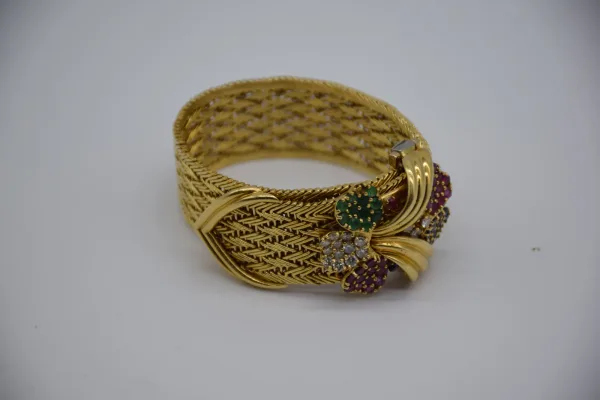 SIN MARCA · PULSERAS — Pulseras anchas Sra. Oro y pied… (SUB26-ORO-008-001) — imagen 3