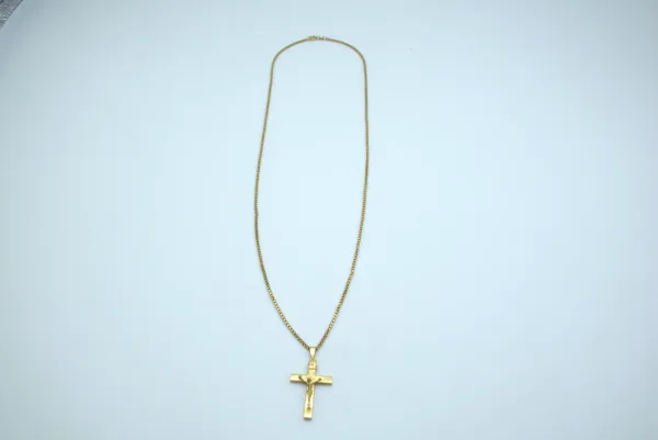SIN MARCA · CADENAS Y COLLARES — Con colgante cruz 18 … (SUB26-ORO-011-034) — imagen 3