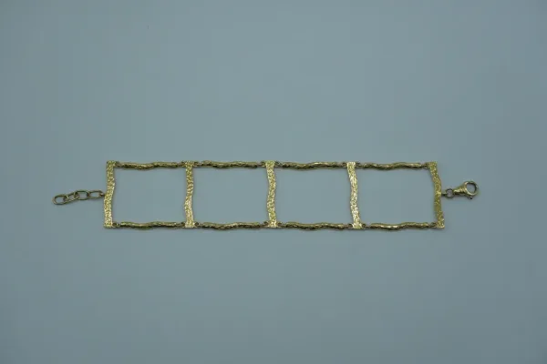 SIN MARCA · PULSERAS — De cadena cuadrado 18 ktes (SUB26-ORO-002-018) — imagen 1