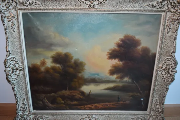 DECORACIÓN Y HOGAR — Cuadro óleo paisaje (roto) (SUB26-HOG-020-001) — imagen 4