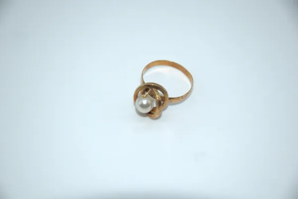 SIN MARCA · CONJUNTOS — Pendientes y anillo oro y perl… (SUB26-ORO-063-001) — imagen 3