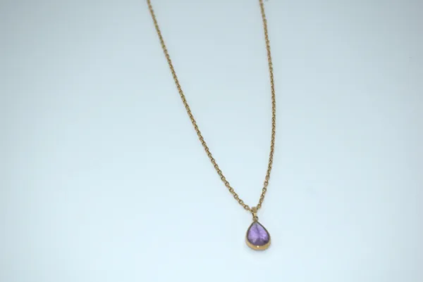 SIN MARCA · CADENAS Y COLLARES — Con colgante piedra m… (SUB26-ORO-011-030) — imagen 3