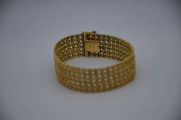 SIN MARCA · PULSERAS — Pulsera ancha Sra. Oro 18 ktes (SUB26-ORO-009-001) — imagen 3