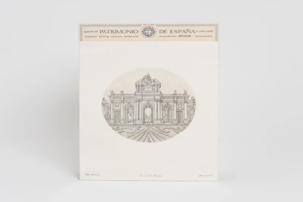 DECORACIÓN Y HOGAR — Grabado Patrimonio de España con … (SUB26-HOG-037-001) — imagen 1