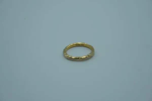 Anillo de plata bañado en oro — imagen 1