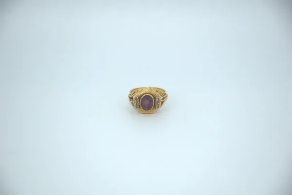 SIN MARCA · ANILLOS — Anillos con piedras morada 18mm … (SUB26-ORO-035-102) — imagen 1