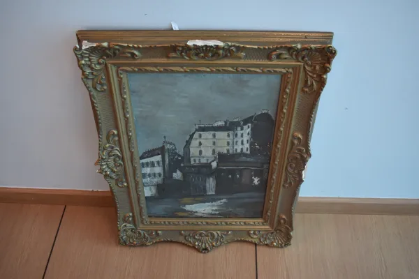 SIN MARCA · DECORACIÓN Y HOGAR — Óleo paisaje romántic… (SUB26-HOG-062-001) — imagen 3