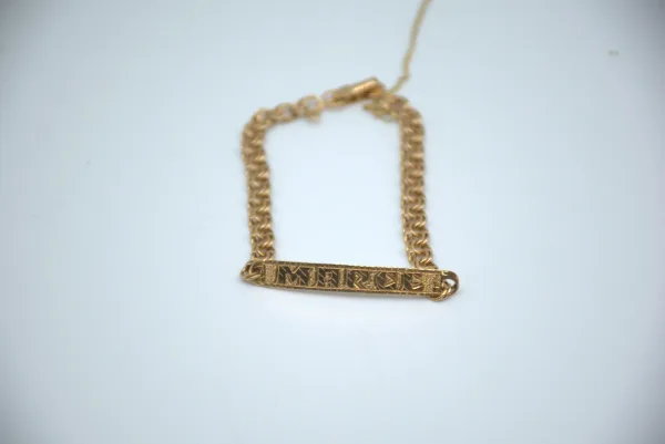 SIN MARCA · PULSERAS — Esclavas grabado Marce 18 ktes (SUB26-ORO-004-009) — imagen 1