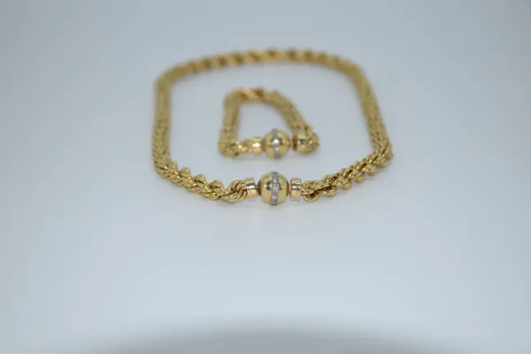 SIN MARCA · CONJUNTOS — Conjunto de cadena y pulsera 1… (SUB26-ORO-065-001) — imagen 4