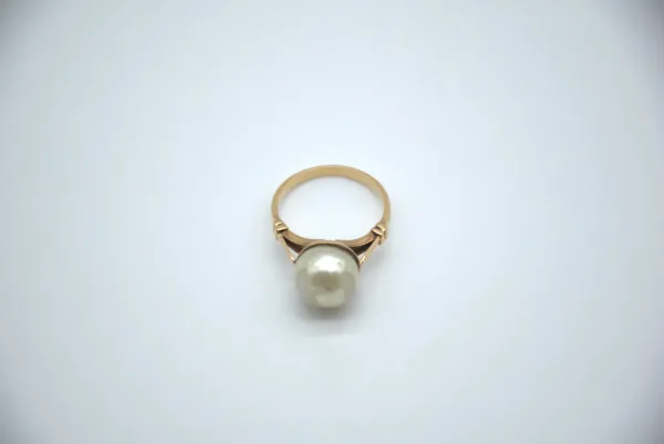 SIN MARCA · PERLAS — Anillos perlas grande oro 18mm 18… (SUB26-PER-012-002) — imagen 2