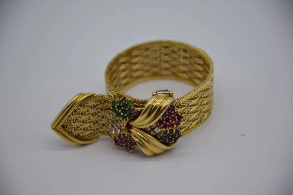 SIN MARCA · PULSERAS — Pulseras anchas Sra. Oro y pied… (SUB26-ORO-008-001) — imagen 2