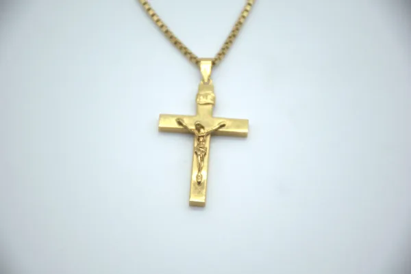 SIN MARCA · CADENAS Y COLLARES — Con colgante cruz 18 … (SUB26-ORO-011-034) — imagen 2