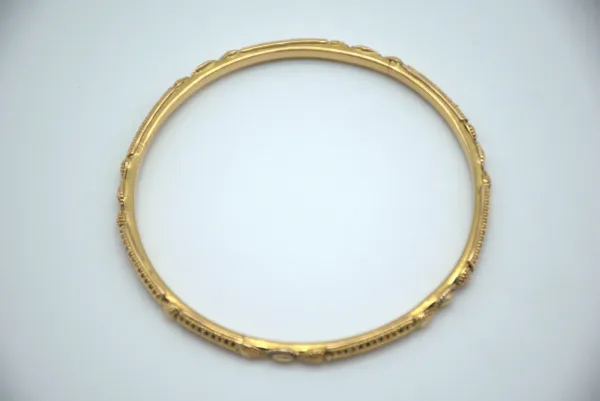 SIN MARCA · PULSERAS — Rígidas fina con diseño 65mm 18… (SUB26-ORO-001-042) — imagen 2