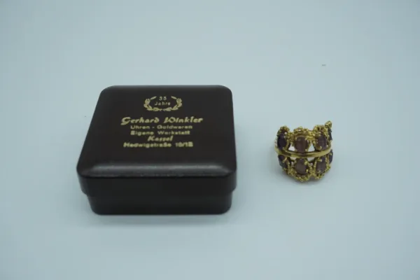 GERHARD WINKLER · ANILLOS — Anillo oro con 8 amatistas… (SUB26-ORO-038-001) — imagen 1