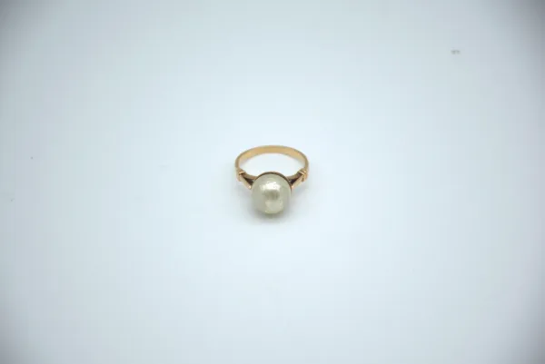SIN MARCA · PERLAS — Anillos perlas grande oro 18mm 18… (SUB26-PER-012-002) — imagen 1
