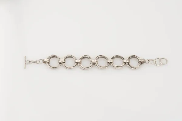 Lote de 10 · Plata · Varias pulseras plateadas — imagen 4