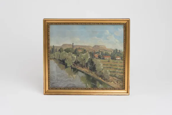 DECORACIÓN Y HOGAR — Pintura óleo sobre lienzo estilo … (SUB26-HOG-064-001) — imagen 1