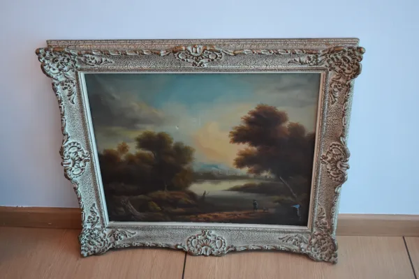DECORACIÓN Y HOGAR — Cuadro óleo paisaje (roto) (SUB26-HOG-020-001) — imagen 3