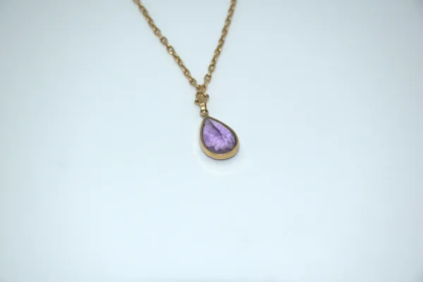 SIN MARCA · CADENAS Y COLLARES — Con colgante piedra m… (SUB26-ORO-011-030) — imagen 1