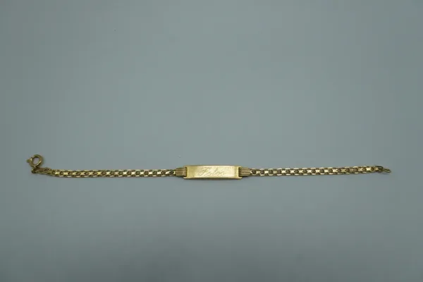 SIN MARCA · PULSERAS — Esclavas grabado Folco 18 ktes (SUB26-ORO-004-013) — imagen 1