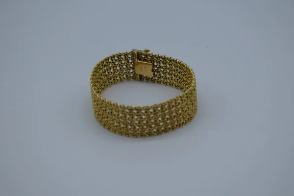 SIN MARCA · PULSERAS — Pulsera ancha Sra. Oro 18 ktes (SUB26-ORO-009-001) — imagen 1