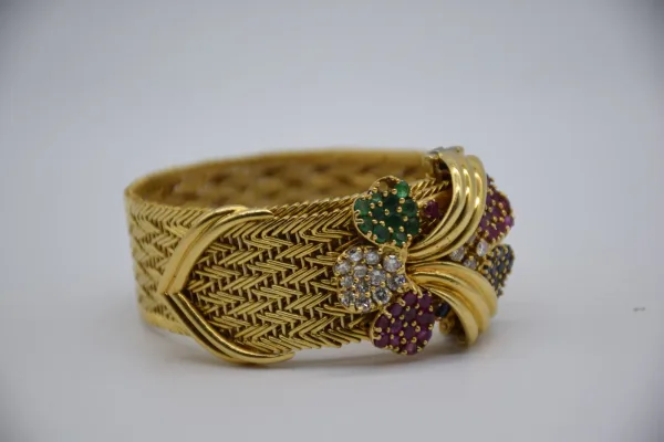 SIN MARCA · PULSERAS — Pulseras anchas Sra. Oro y pied… (SUB26-ORO-008-001) — imagen 4