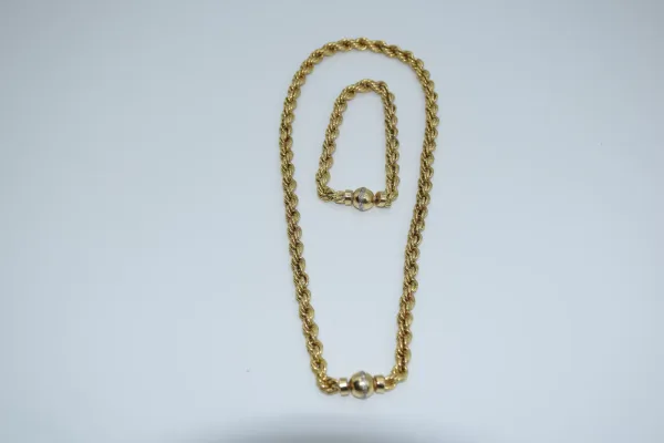 SIN MARCA · CONJUNTOS — Conjunto de cadena y pulsera 1… (SUB26-ORO-065-001) — imagen 3